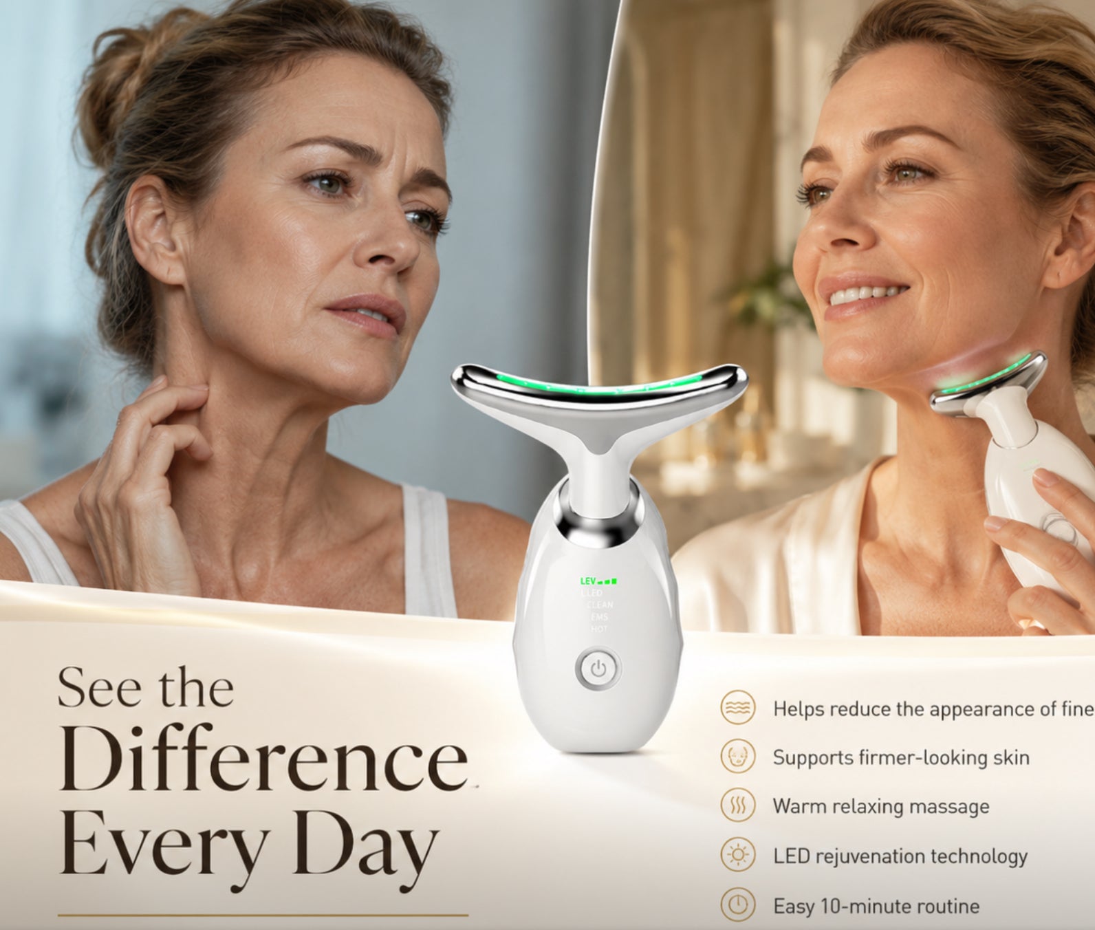 VelmoraLift™ Neck & Jawline Beauty Device
