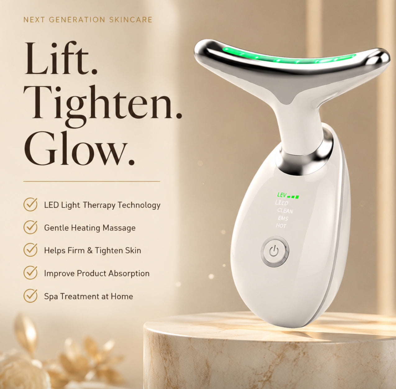 VelmoraLift™ Neck & Jawline Beauty Device